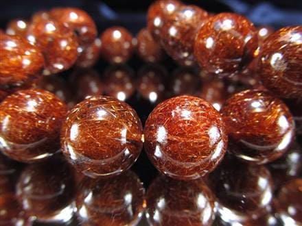 オレンジ ブラウン ルチルクォーツ ブレスレット ブラジル産