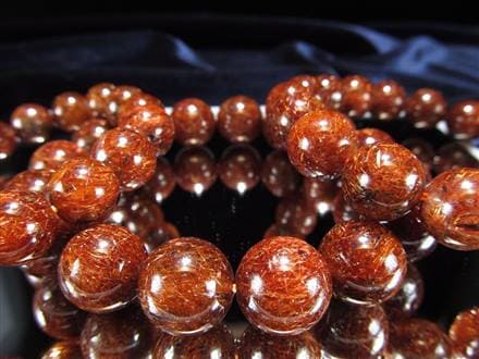 オレンジ ブラウン ルチルクォーツ ブレスレット ブラジル産