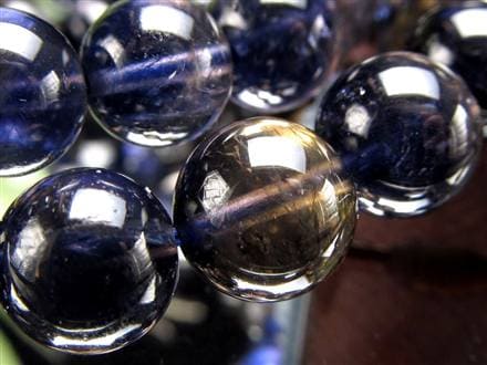 アイオライト ブレスレット コーディエライト 菫青石 誕生石