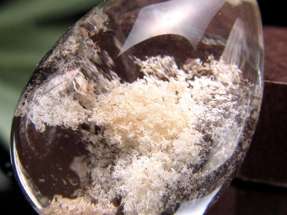 ガーデンクォーツ ペンダントトップ 庭園水晶 クローライト 天然石