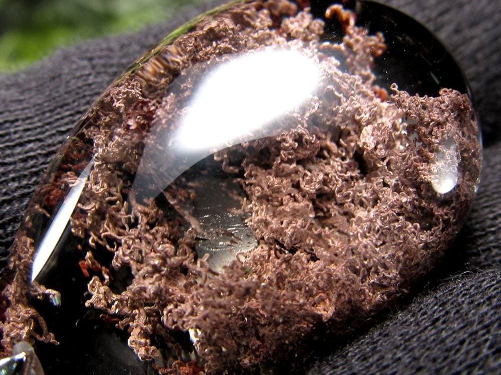 ガーデンクォーツ ペンダントトップ 庭園水晶 クローライト 天然石