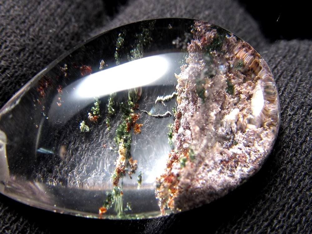 ガーデンクォーツ ペンダントトップ 庭園水晶 クローライト 天然石