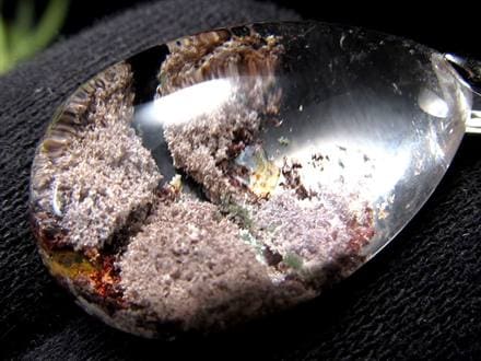 ガーデンクォーツ ペンダントトップ 庭園水晶 クローライト 天然石