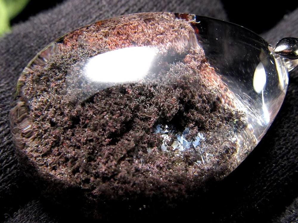 ガーデンクォーツ ペンダントトップ 庭園水晶 クローライト 天然石