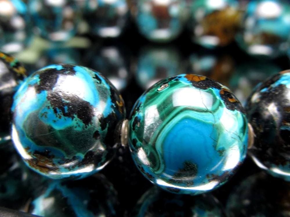 クリソコラ  ブレスレット 珪孔雀石 クリソコラシリカ