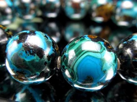 クリソコラ  ブレスレット 珪孔雀石 クリソコラシリカ