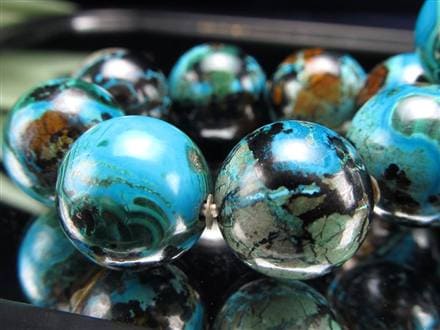 クリソコラ  ブレスレット 珪孔雀石 クリソコラシリカ