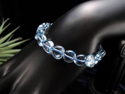 ブルートパーズ 黄玉.ハート ブレスレット 誕生石 トパーズ