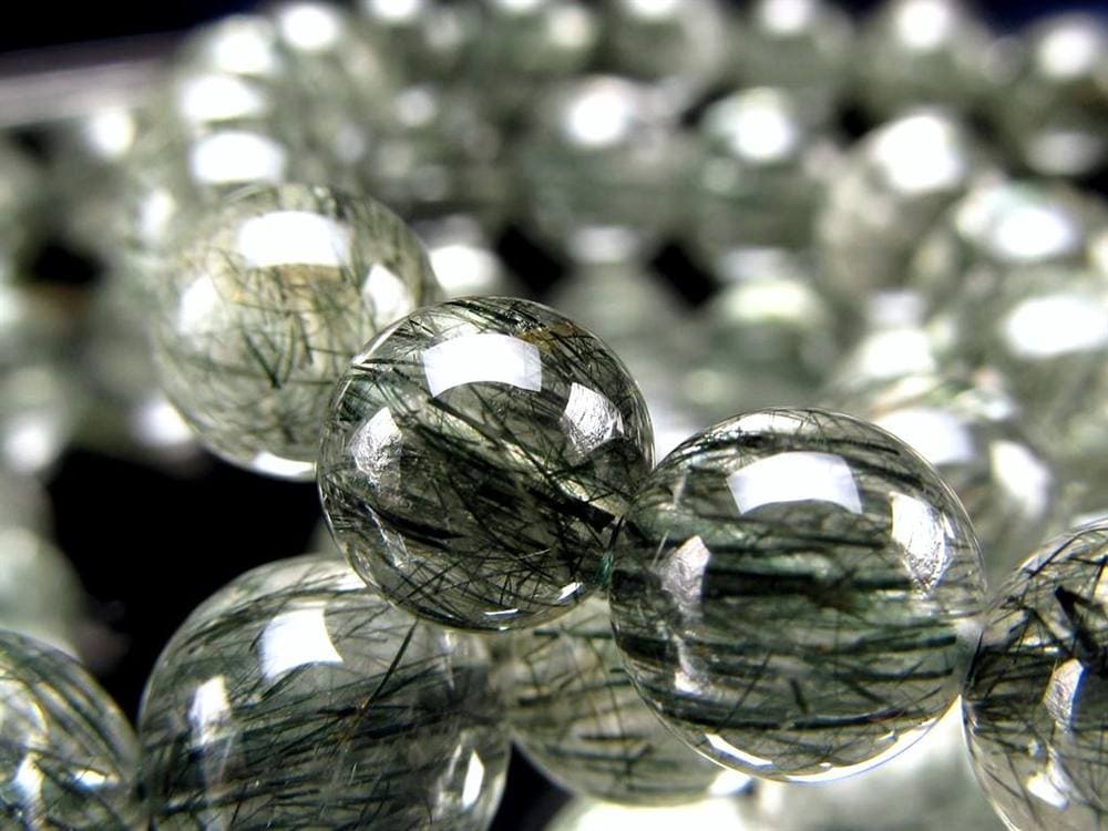 グリーンルチルクォーツ ブレスレット ルチル 天然石 パワーストーン