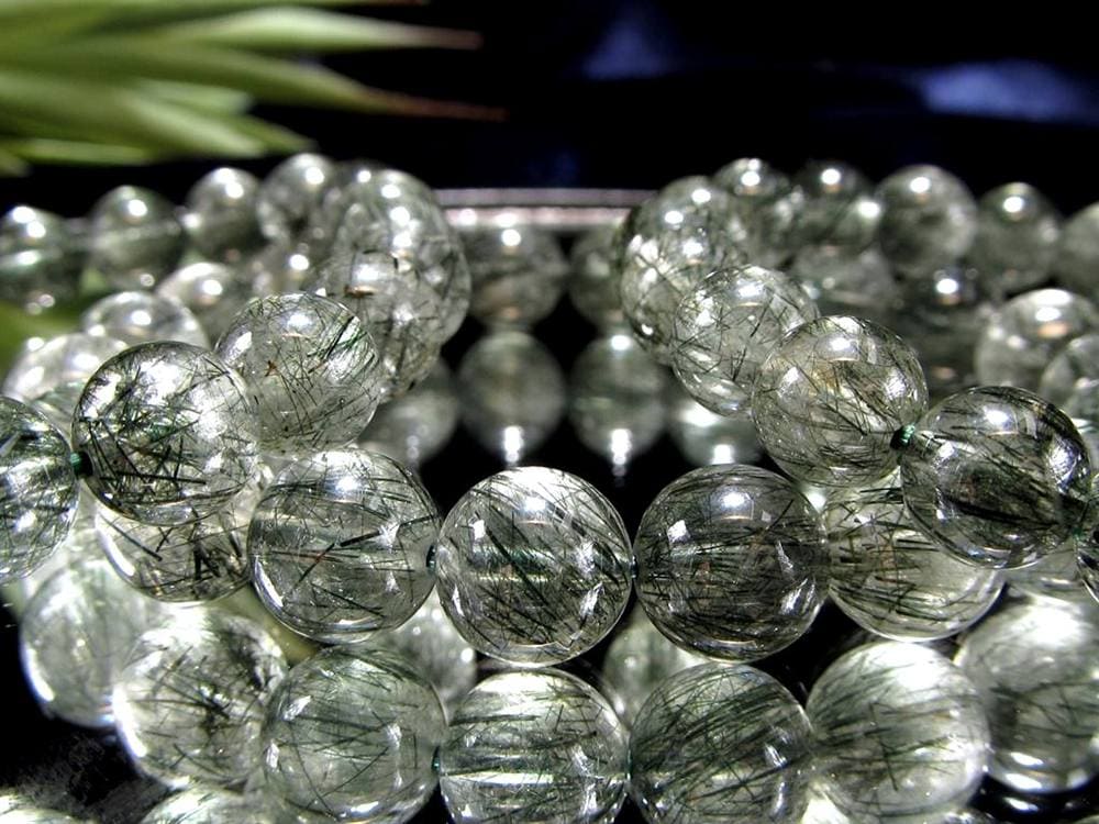 グリーンルチルクォーツ ブレスレット ルチル 天然石 パワーストーン