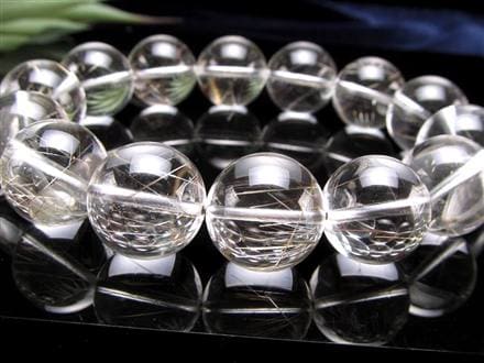 ルチルクォーツ シルバールチル ブレスレット ルチレイテッドクォーツ 金紅石