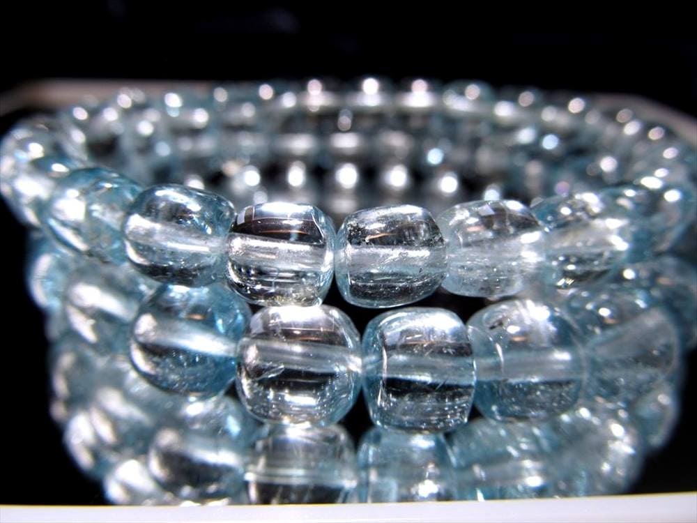 ブルー グリーン トパーズ ブレスレット 非加熱