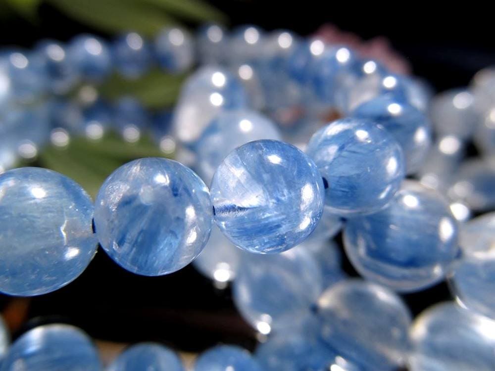 カイヤナイト 藍晶石 ブレスレット ブルー 青色