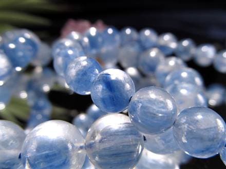 カイヤナイト 藍晶石 ブレスレット ブルー 青色