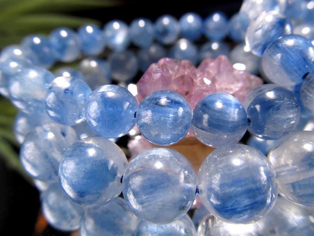 カイヤナイト 藍晶石 ブレスレット ブルー 青色