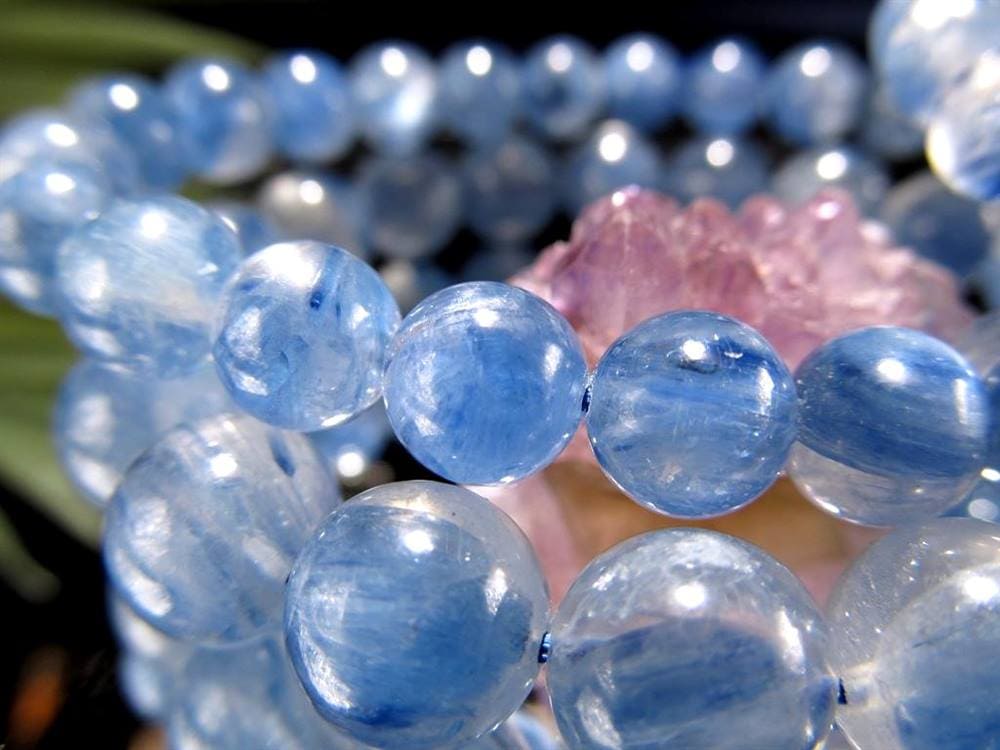 カイヤナイト 藍晶石 ブレスレット ブルー 青色