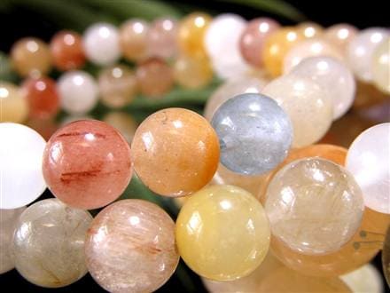 サゲニティッククォーツ ブレスレット キャッツアイ ルチルクォーツ ラビットヘア