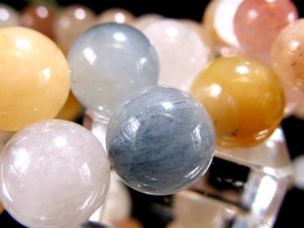 サゲニティッククォーツ ブレスレット キャッツアイ ルチルクォーツ ラビットヘア