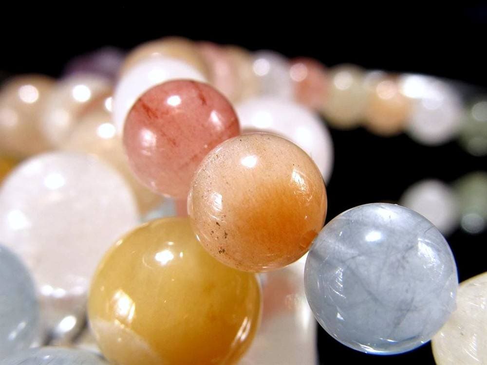 サゲニティッククォーツ ブレスレット キャッツアイ ルチルクォーツ ラビットヘア