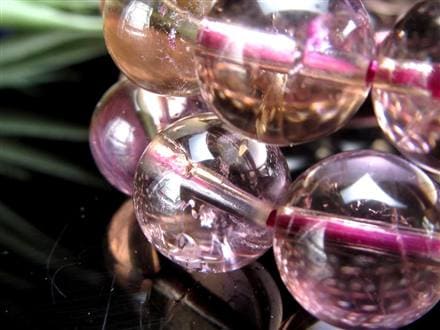 アメトリン ブレスレット 虹入り アメジスト シトリン