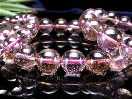 アメトリン ブレスレット 虹入り アメジスト シトリン