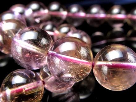 アメトリン ブレスレット 虹入り アメジスト シトリン