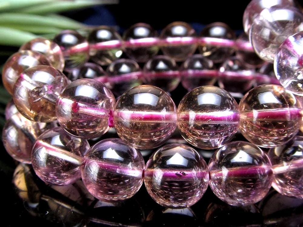 アメトリン ブレスレット 虹入り アメジスト シトリン