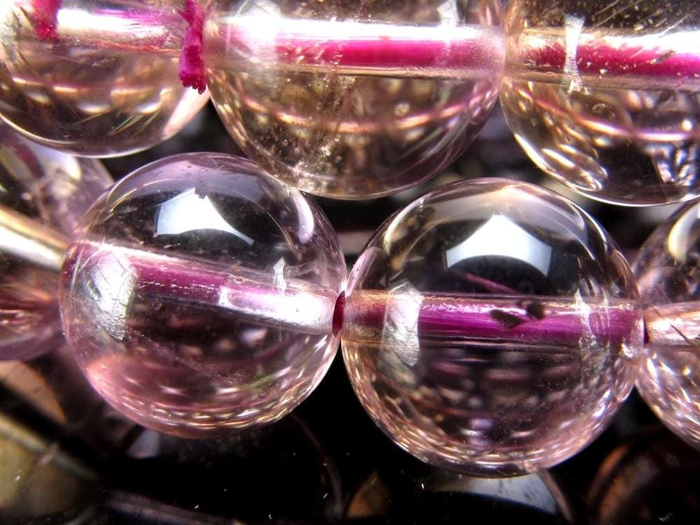 アメトリン ブレスレット 虹入り アメジスト シトリン