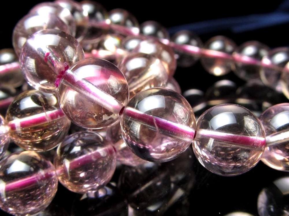 アメトリン ブレスレット 虹入り アメジスト シトリン