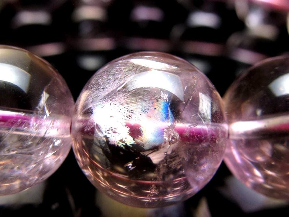 アメトリン ブレスレット 虹入り アメジスト シトリン