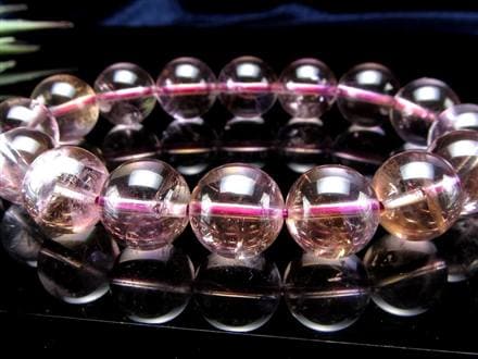 アメトリン ブレスレット 虹入り アメジスト シトリン