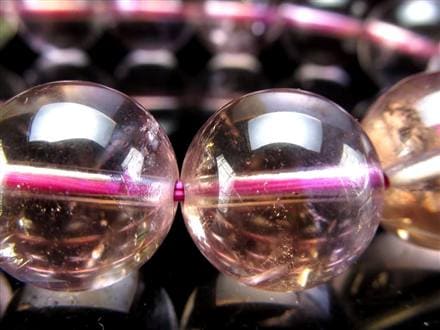 アメトリン ブレスレット 虹入り アメジスト シトリン