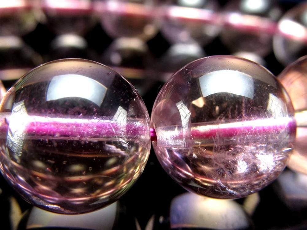 アメトリン ブレスレット 虹入り アメジスト シトリン