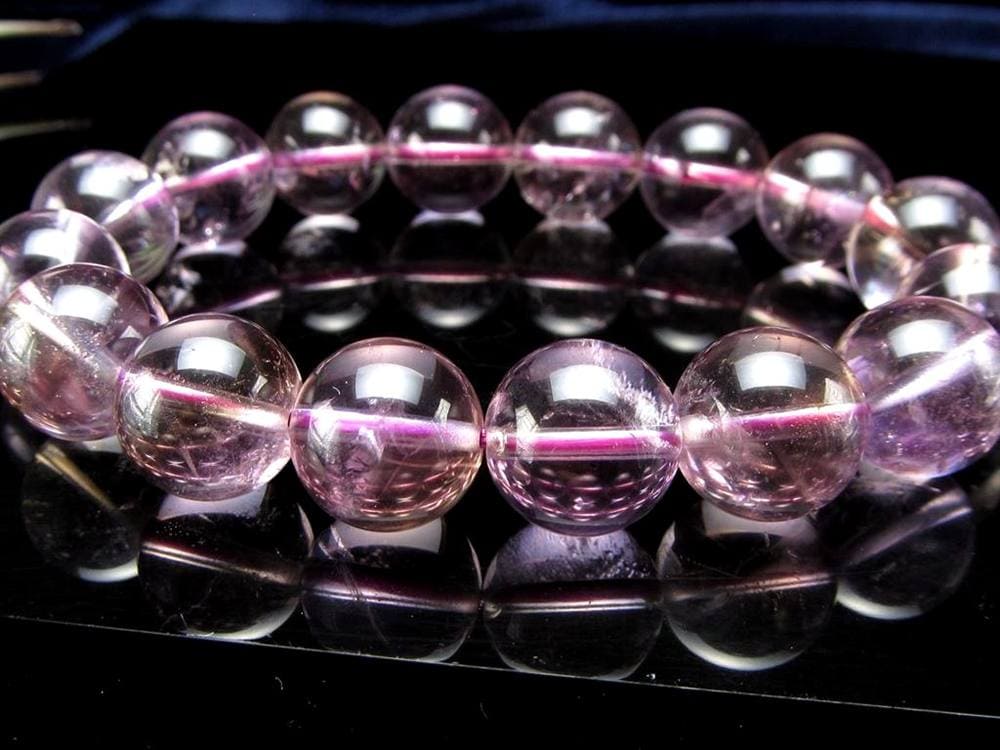 アメトリン ブレスレット 虹入り アメジスト シトリン