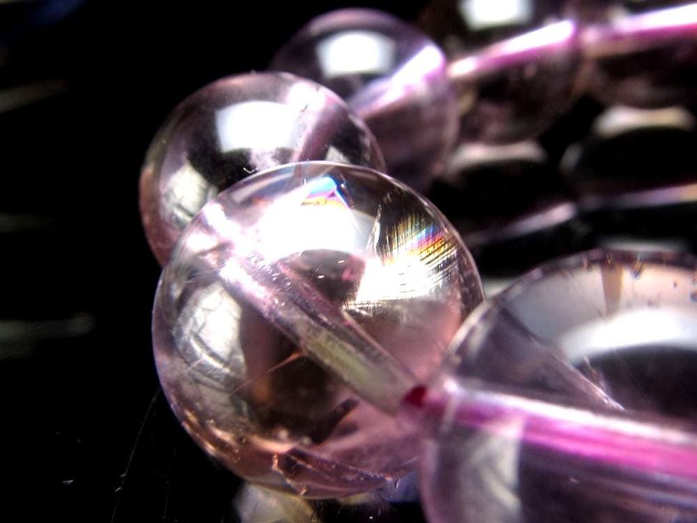 アメトリン ブレスレット 虹入り アメジスト シトリン