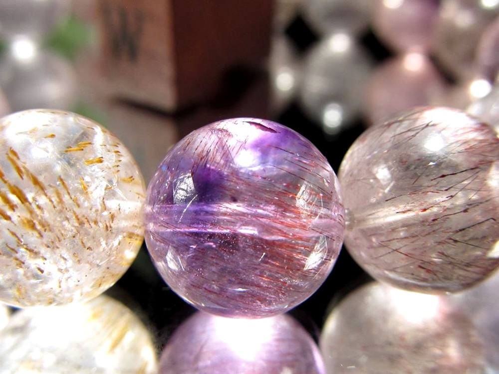 スーパーセブン ブレスレット ゲーサイト メロディー女史 レピドクロサイト セイクリッドセブン