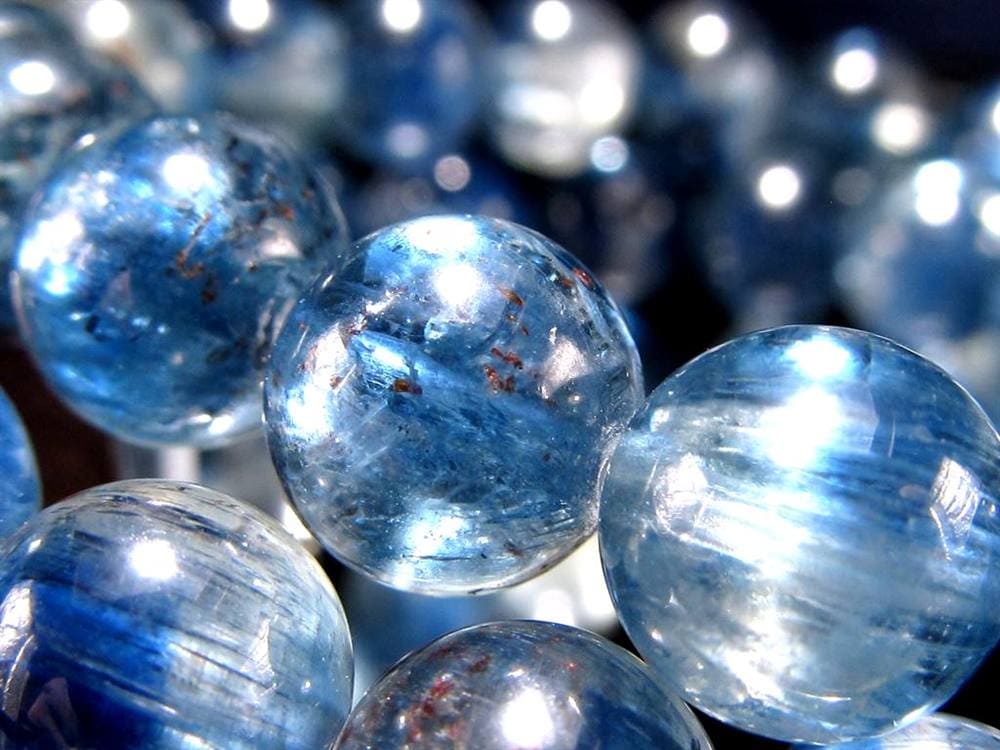 グリーン カイヤナイト 藍晶石 ブレスレット ケニア産