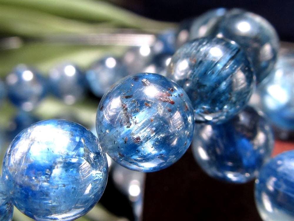 グリーン カイヤナイト 藍晶石 ブレスレット ケニア産