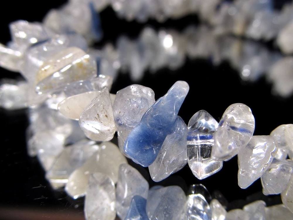 ブルーガーデンクォーツ デュモルチェライト ブレスレット ガーデンクォーツ インクォーツ