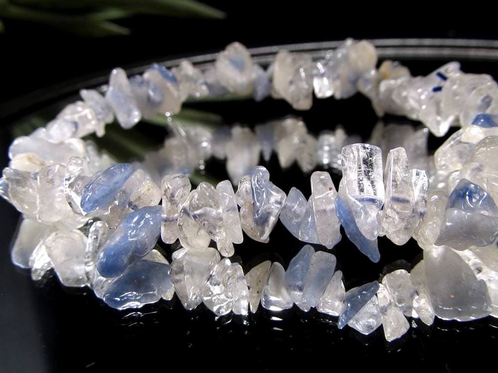 ブルーガーデンクォーツ デュモルチェライト ブレスレット ガーデンクォーツ インクォーツ