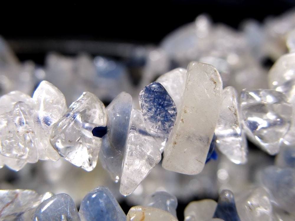 ブルーガーデンクォーツ デュモルチェライト ブレスレット ガーデンクォーツ インクォーツ