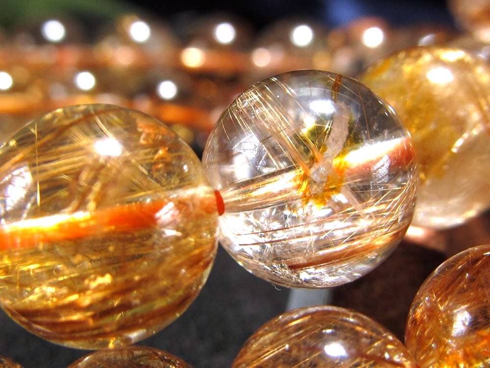 アンティークゴールドルチルクォーツ タイガールチルクォーツ ブレスレット ゴールドルチル タイガールチル