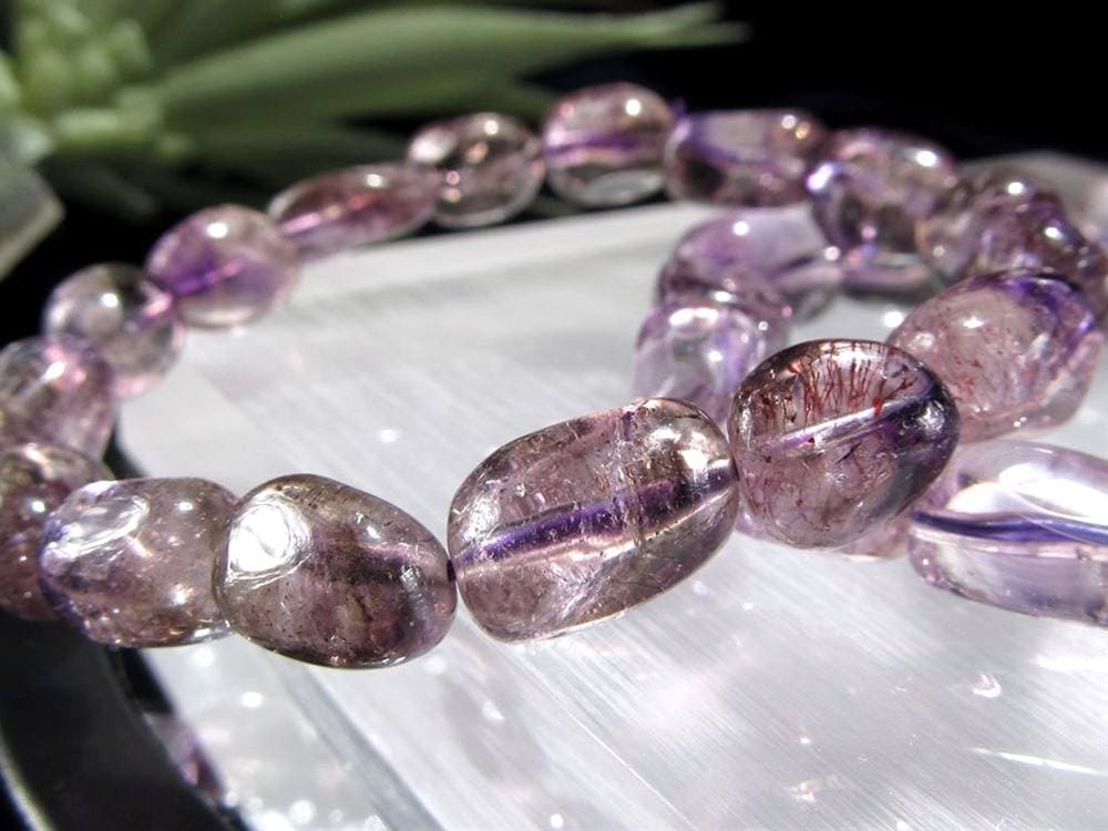 アメジストスーパーセブン ブレスレット アメジストエレスチャル セイクリッドセブン スーパーセブン