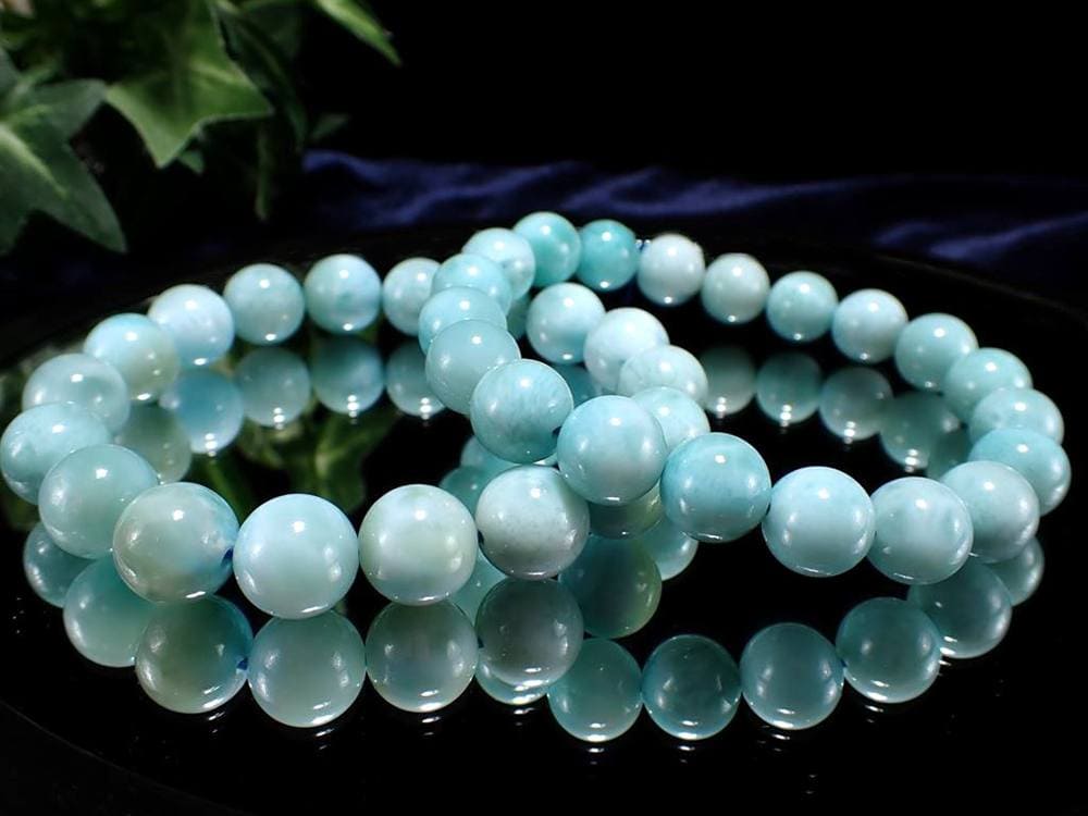 ラリマー ブルーペクトライト ブレスレット 三大ヒーリングストーン カリブ海の宝石