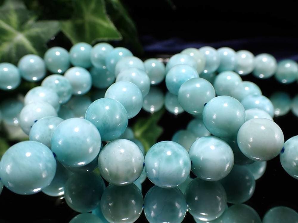 ラリマー ブルーペクトライト ブレスレット 三大ヒーリングストーン カリブ海の宝石