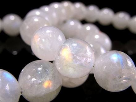 レインボームーンストーン ムーンストーン ブレスレット ホワイトラブラドライト Moonstone