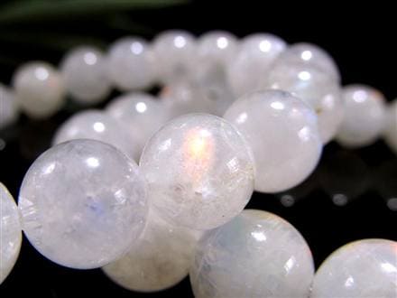 レインボームーンストーン ムーンストーン ブレスレット ホワイトラブラドライト Moonstone