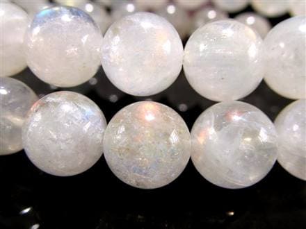 レインボームーンストーン ムーンストーン ブレスレット ホワイトラブラドライト Moonstone
