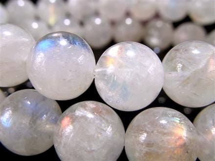 レインボームーンストーン ムーンストーン ブレスレット ホワイトラブラドライト Moonstone