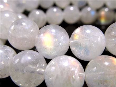 レインボームーンストーン ムーンストーン ブレスレット ホワイトラブラドライト Moonstone